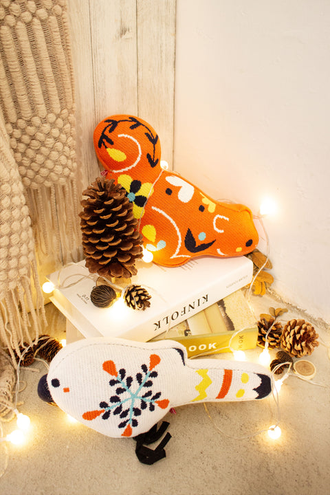 Arctic Symphony Squirrel Cushion
