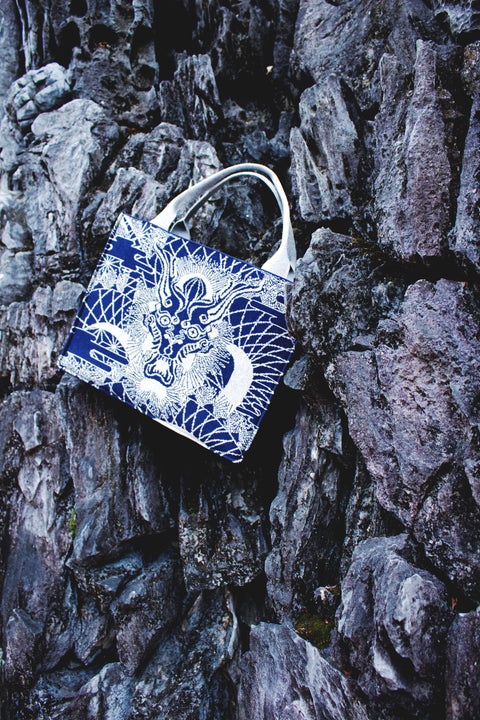The Myths Line Dragon Book Tote