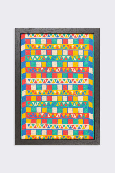 Monster building: TRIANGLE Knit Art Print