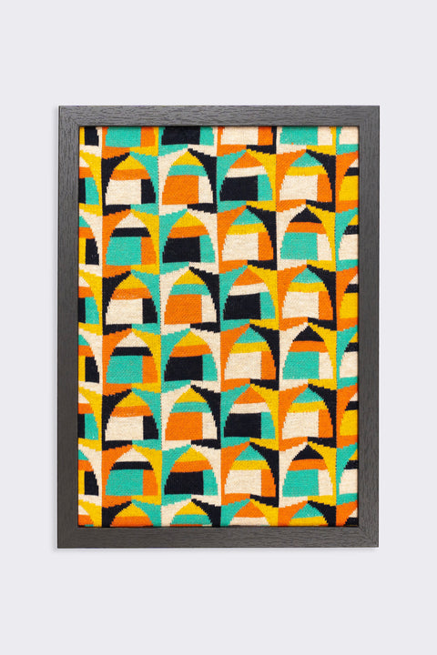 Monster building: SUNRISE Knit Art Print