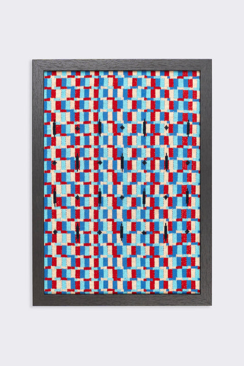 Monster building: MOSAIC Knit Art Print