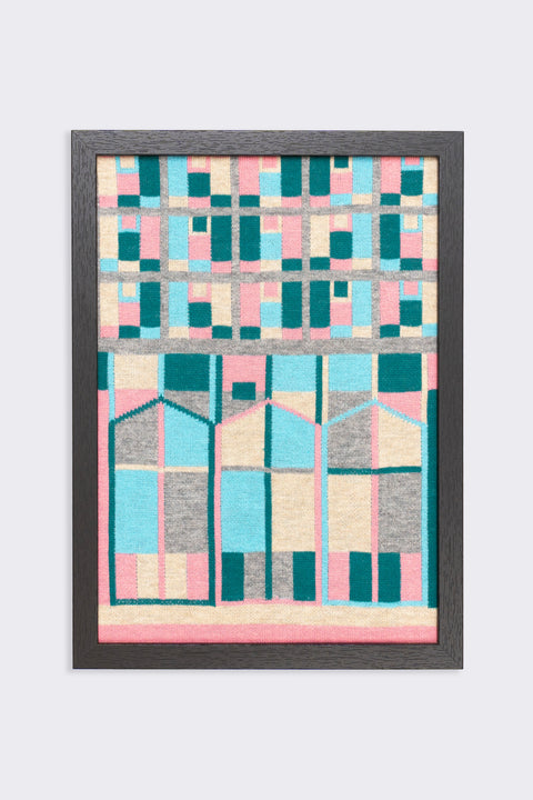 Monster building: GLASS Knit Art Print