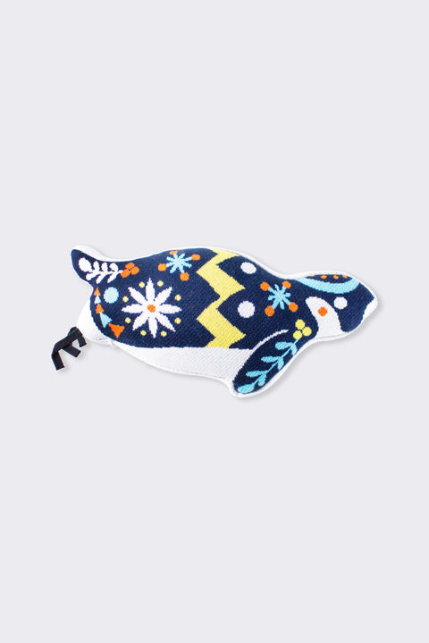 Arctic Symphony Penguin Cushion