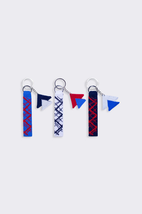 Glass Pyramid Keychain