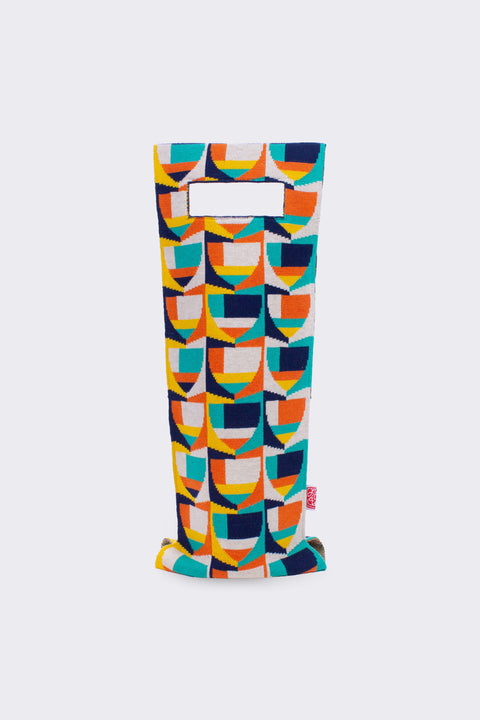 Kaleidoscope Bash Single Wine Tote (Monster building: SUNRISE)