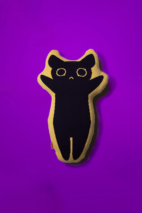 Pumpkin Cat Shaped Pillow