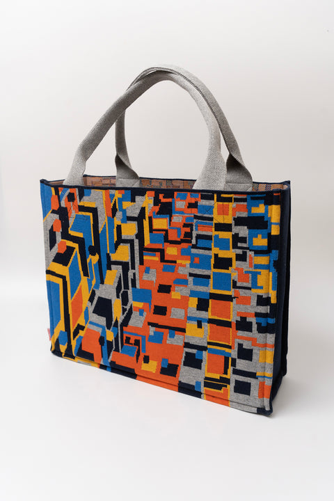 Monster Building Day & Night Book Tote