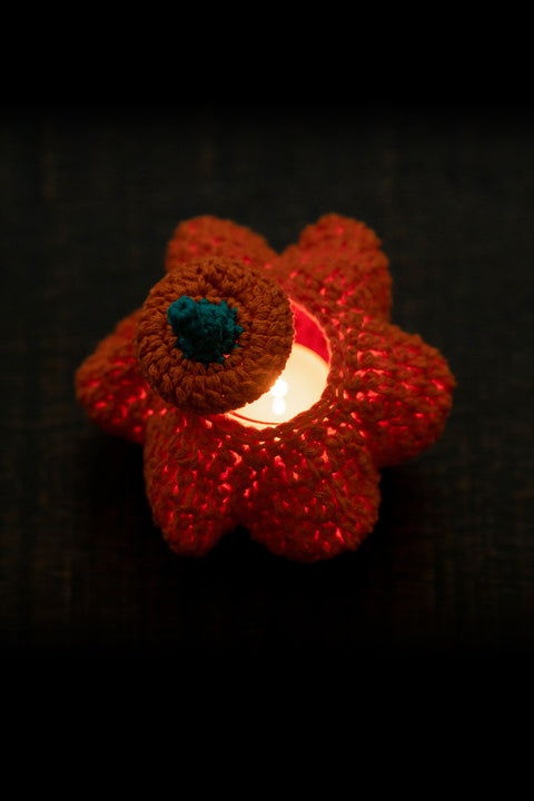 Pumpkin Candle Holder Hand Crochet Workshop