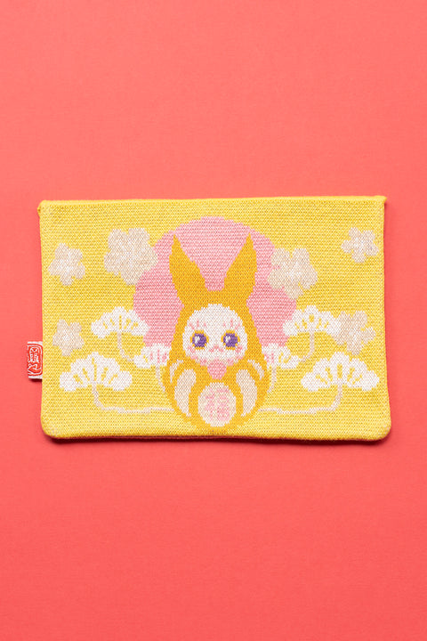 Lucky Dharma Rabbit Red Pocket Pouch