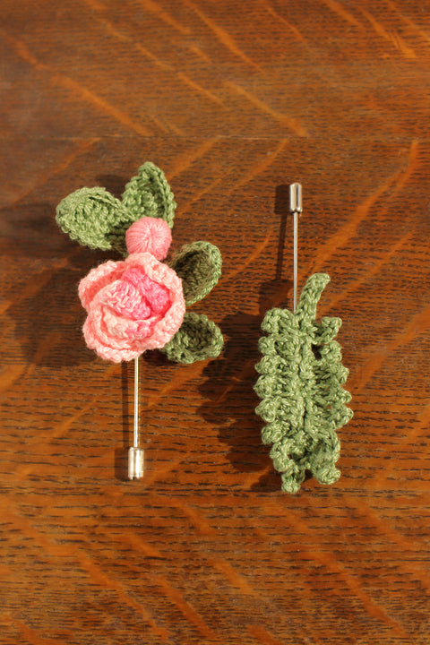 Rose Brooch Hand Crochet Workshop