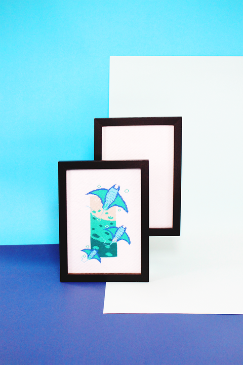 Make Your Own A5 Knitted Art Print