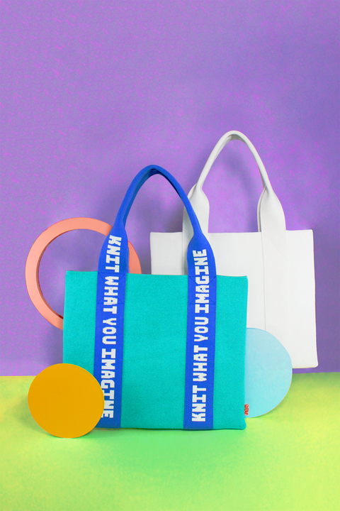 Word & Colour Tape Horizontal Tote Tape Bag