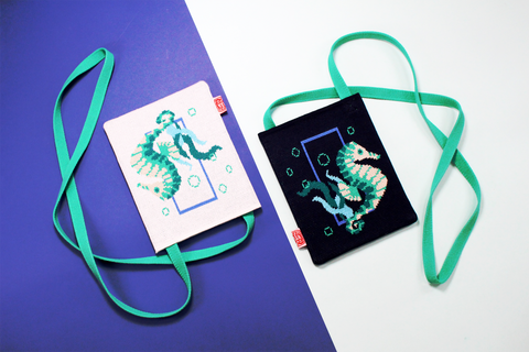 Under Water Seahorse Vertical Crossbody Bag