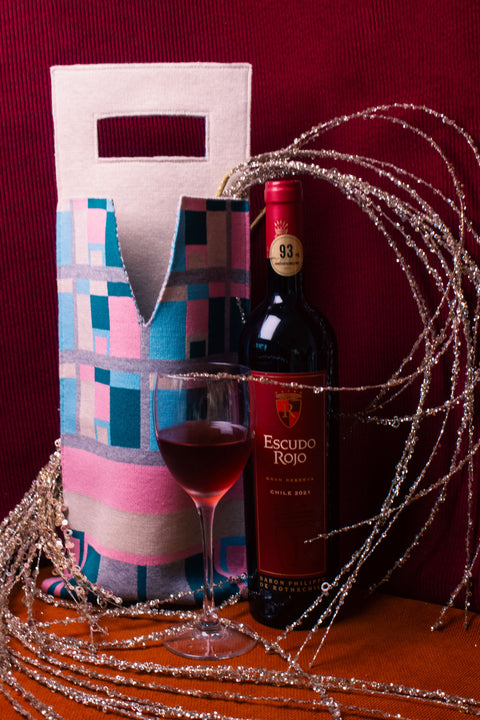 Kaleidoscope Bash Double Wine Tote (Monster building: GLASS)