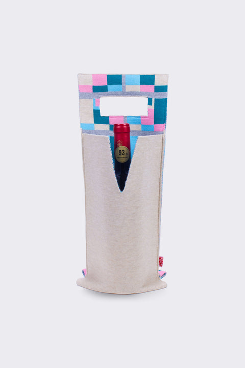 Kaleidoscope Bash Double Wine Tote (Monster building: GLASS)