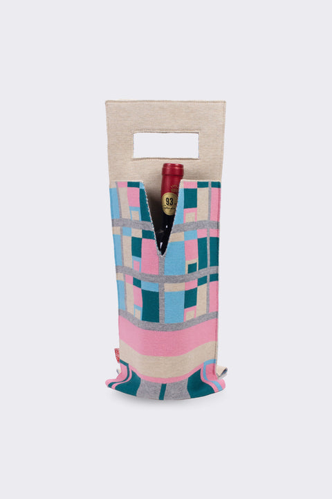 Kaleidoscope Bash Double Wine Tote (Monster building: GLASS)