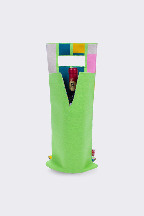 Kaleidoscope Bash Double Wine Tote (Monster building: VERTICAL)