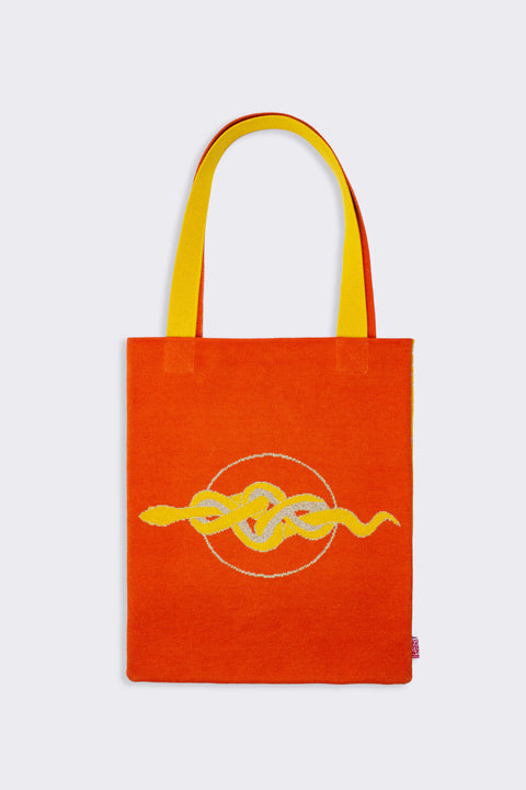 Scales Knot Vertical Tote Bag