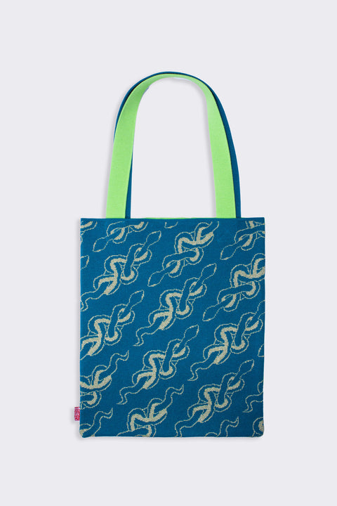 Scales Knot Vertical Tote Bag